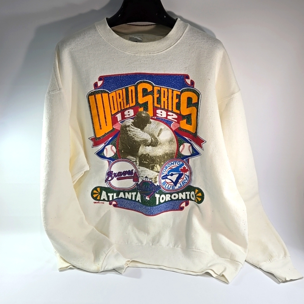 Vintage Toronto Blue Jays 1992 World Series Champions Crewneck Sweatshirt Sz XL